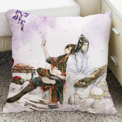 F Grandmaster демонического культивирования Wei Wuxian Lan wangji BL Yaoi Наволочка Чехол для подушки косплей подарок кровать/диван/автомобиль Декор - Цвет: F
