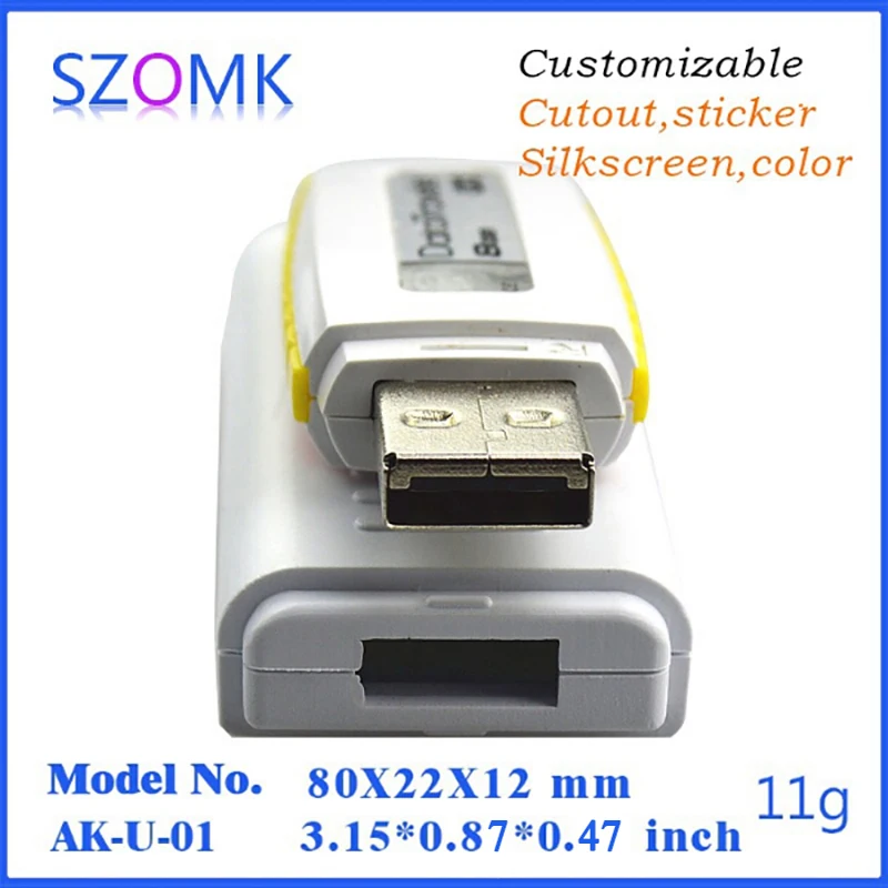 Корпус мини usb флеш накопителя для (100 шт.) 80*22*12 мм карманные портативные