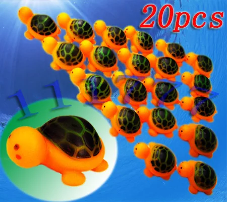 40pcs Turtles Baby Bath Tub Bathing Rubber Squeaky Toys Free shipping | Игрушки и хобби