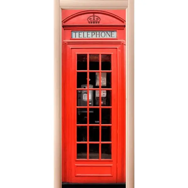 3D дверная наклейка Европейская Великобритания стеновая роспись художественные