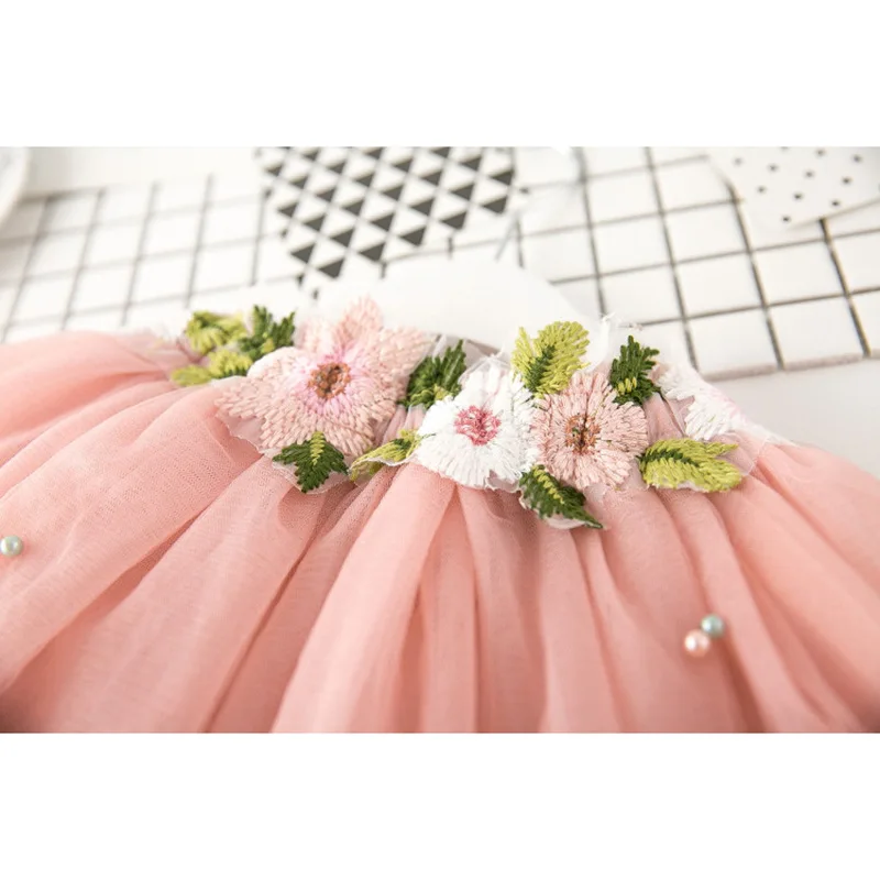 

Girls Clothing Sets V-Neck T-shirt + Flower Skirt For Girls Children's Party Princess Costume Sets Baby Kids Clothing Suits 2-7Y