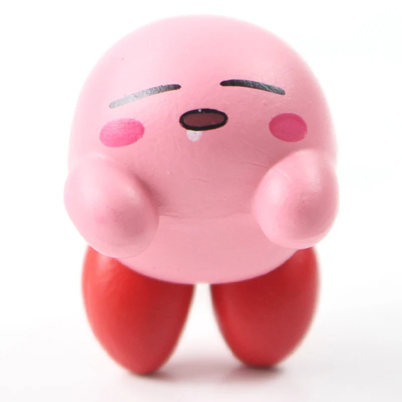 3-4 см 6 шт./лот экшн-фигурка Kawii Kirby wзора Doo ПВХ модель игрушек |