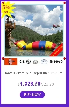 Горячее предложение! Распродажа! 12*2*1 м 0,7 мм игрушечные ворота прыжки воды Подушка блок для бассейна озеро игры на открытом воздухе
