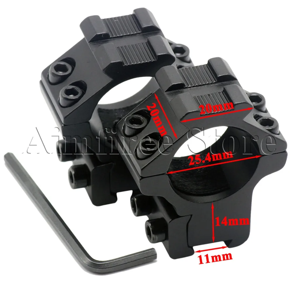 Тактическое Крепление кольцо для оптического прицела 25 4 мм 1 дюйм подходит 11