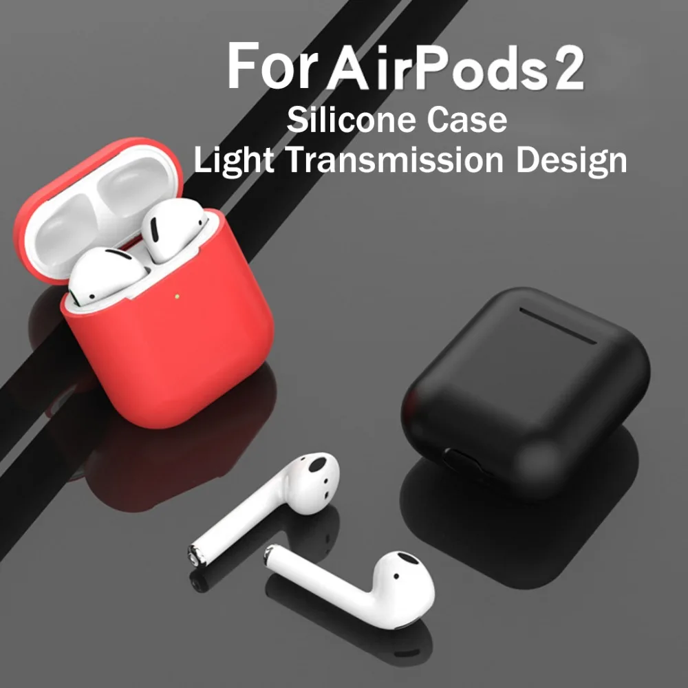 Беспроводной защитный чехол для наушников для Apple AirPods Мягкий силиконовый чехол Bluetooth коробка для наушников Защитный для AirPod Тонкий чехол s
