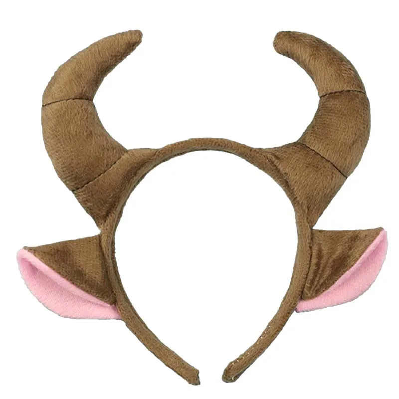 New Man Boy Girl Cattle Animal Headband Cosplay Costume Head Wear Party Stage Show home decor wedding birthday|show girl|show costumeshows men |