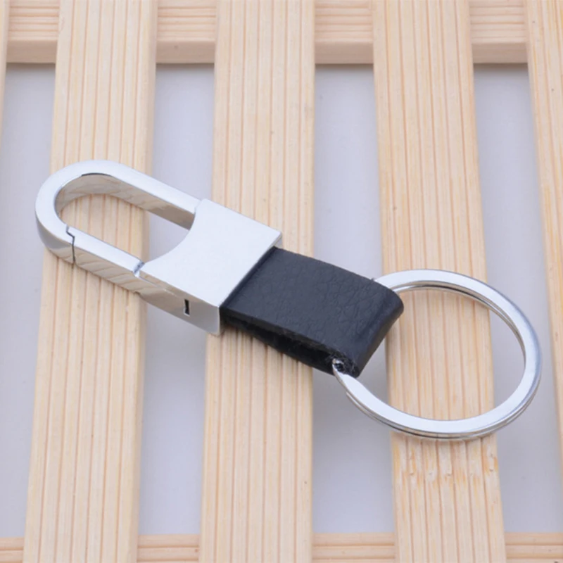 Мужской брелок в классическом стиле мужской автомобильный из натуральной кожи