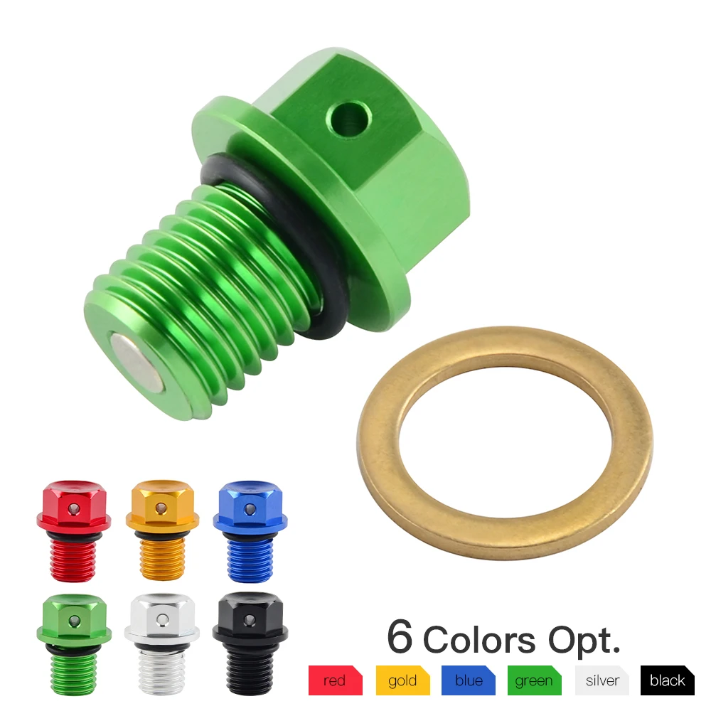 

NICECNC M12 CNC Oil Drain Plug Bolt For Kawasaki Ninja 250R 300 400R 600R ZX6R ZX7R ZX9R ZX10R ZX12R ZX14R Versys 650 1000