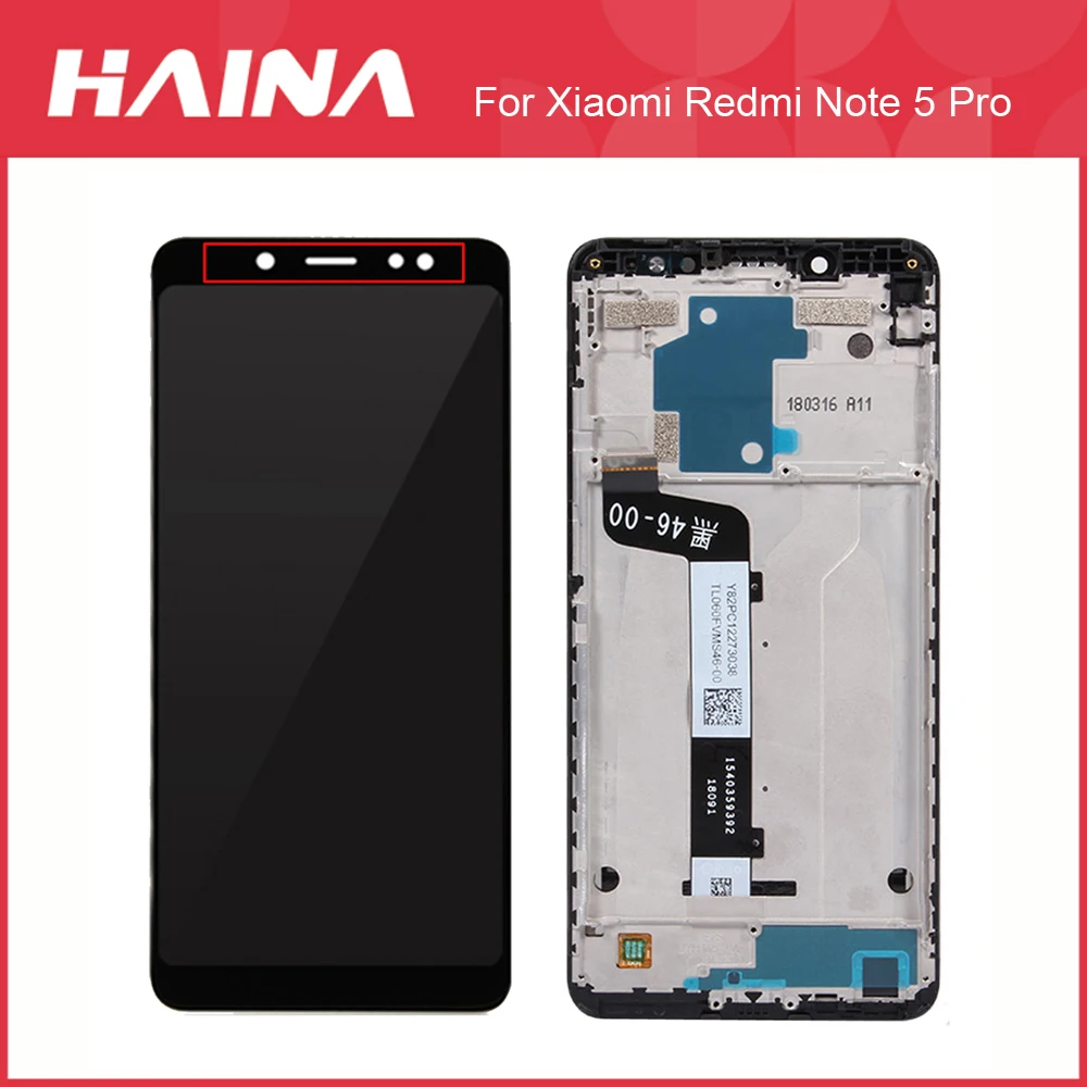 

ЖК-дисплей для Xiaomi Redmi Note 5 Pro, ЖК-дисплей с сенсорным экраном, дигитайзер в сборе для Redmi Note 5, ЖК-дисплей (Китай), Snapdragon 636