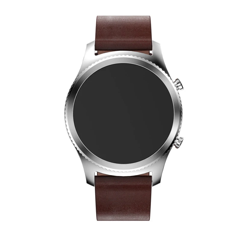 Ремешок из натуральной кожи для Samsung Gear S3 Frontier Classic браслет Huami Amazfit Stratos 2 2S 22 мм |