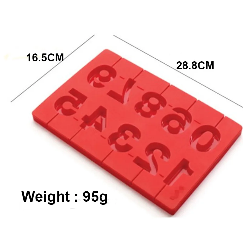 Высококачественная Пищевая силиконовая 3D цифровая форма для леденцов на день