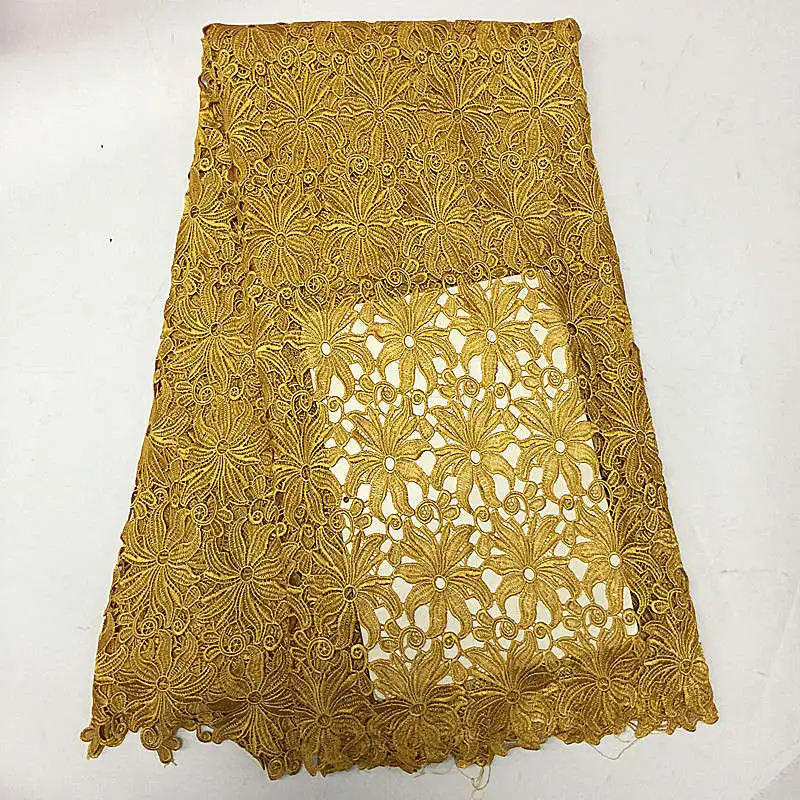 Африканский кружево ткань 2018 высокое качество тяжелый гипюр для свадебное