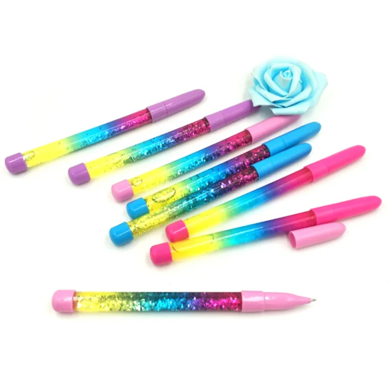 

Colorful Sequins Liquid Quicksand Gel Ink Pen Magic Wand Fairy Pens Stationery Gift School Office Supplies 1PC