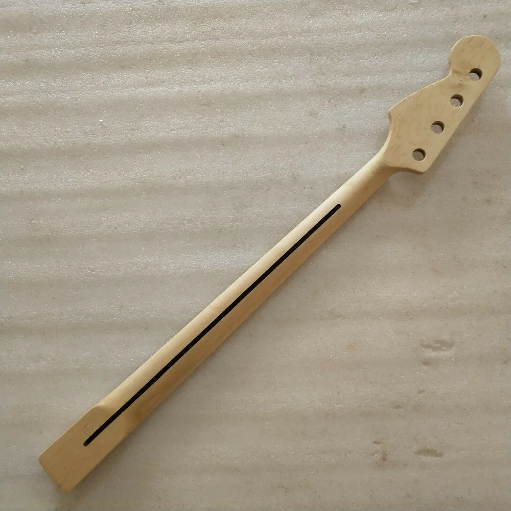 Fretless Maple 20 Fret шея для электрической джазовая бас-гитара для замены частей шеи
