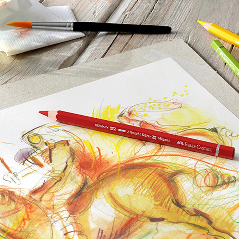 FABER CASTELL 48 цветный комбинированный художественный водорастворимый цветной