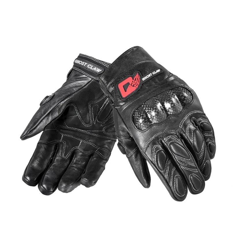Перчатки GHOST RACING для мотоцикла эндуро сенсорный экран натуральная кожа теплые