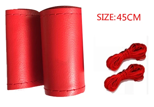 45CM RED BACANO большой чехол на руль для RV грузовик Микро волокно кожа автомобиля 45 см оплетка руля прочный - Название цвета: 45CM RED