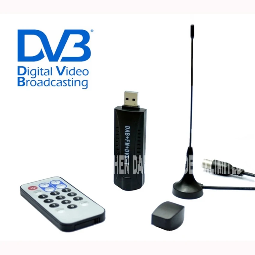 Приемник сигнала DVB-T и DAB USB цифровой ТВ FM + RTL2832U R820T поддержка тюнера приемник SDR
