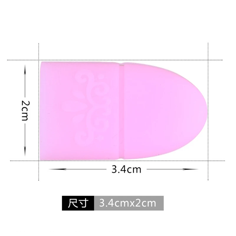 5pcs/set Silicone UV Gel Nail Polish Remover Wraps Cleaner Soaker Caps Clip Manicure CareTools | Красота и здоровье