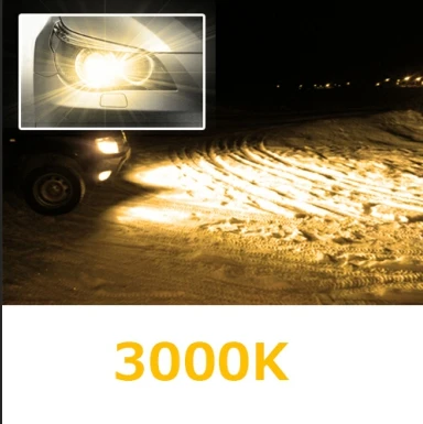 GEETANS отражатели 2 шт мощностью 12V для H4 светодиодный H7 H11 H8 HB4 H1 H3 HB3 автомобильные лампы для фар машины 60 Вт 8000LM стайлинга автомобилей 6500K 4300K 8000K 3000K светодиодный aut - Испускаемый цвет: 3000K