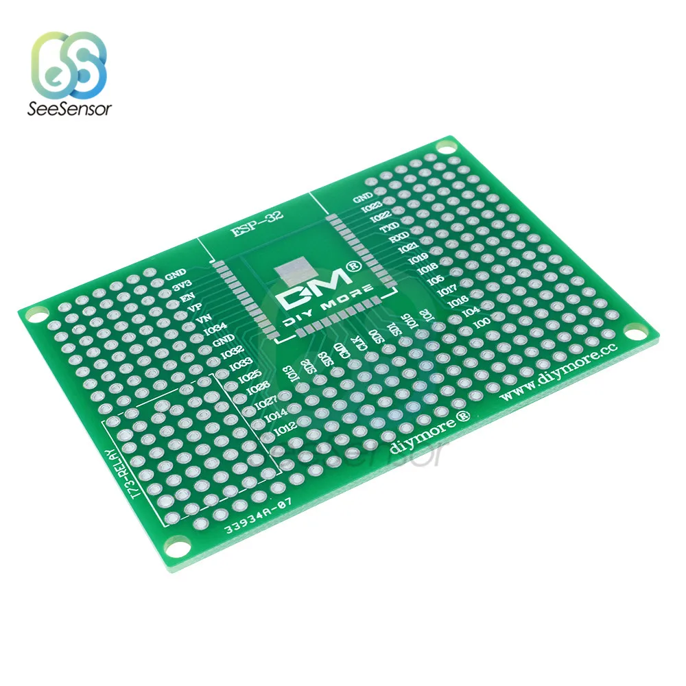 

5x7 см двухсторонний прототип печатной платы для Arduino ESP8266 WIFI Φ ESP32S ESP32 50x70 мм