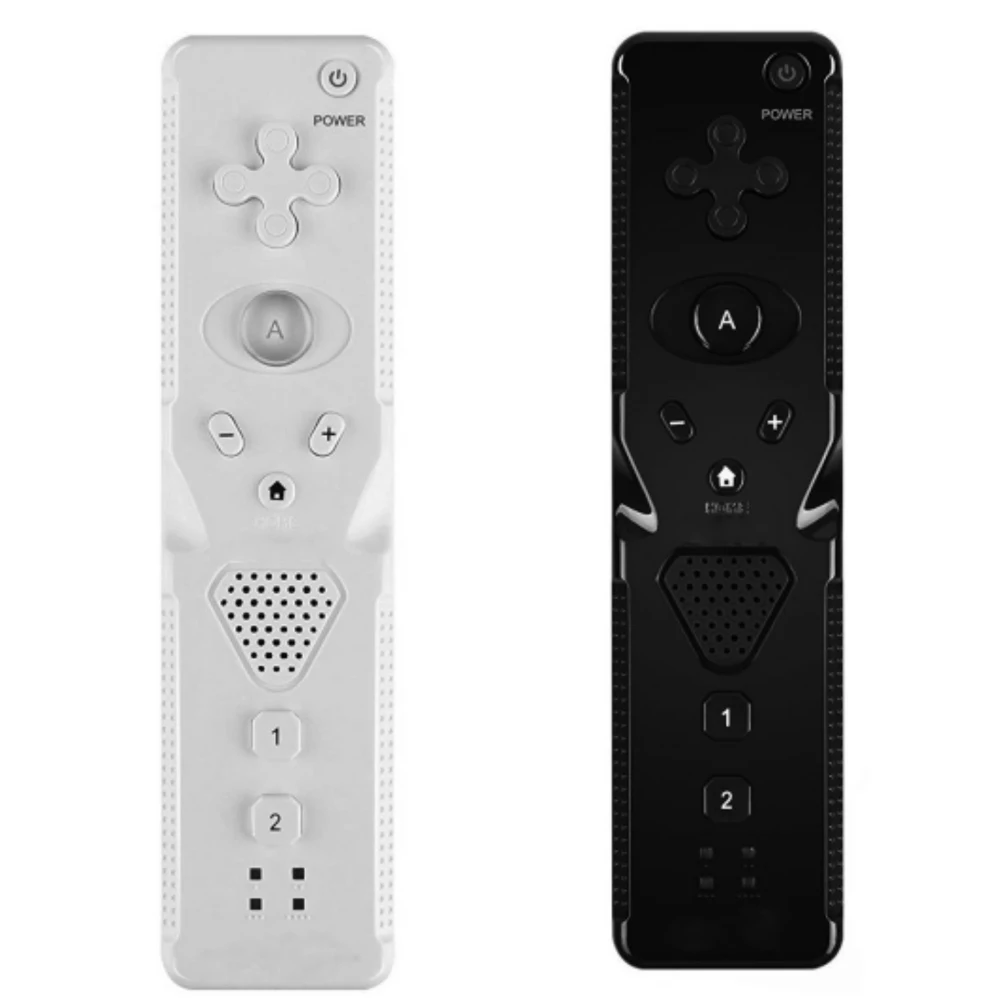 

10pcs New Game Controller Gamepad ordinary straight handle black or white for W-i-i Console Game without Motion Plus