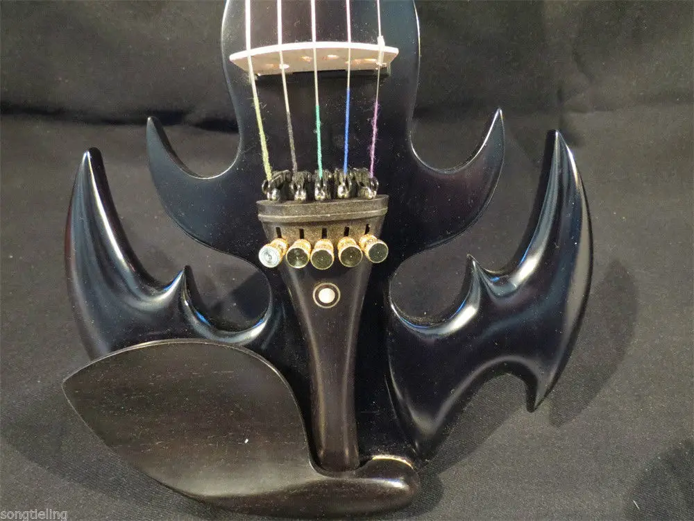 Хороший твердый дерево песня Топ Искусство обтекаемый черный 5 струн 4/4