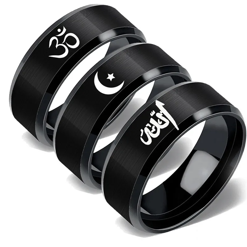 2019 Новое модное арабское мусульманское религиозное мужское кольцо из