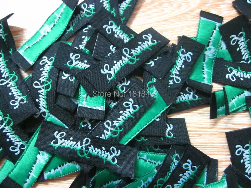 Бесплатная доставка Пользовательские одежда тканые этикетки/одежды футболка