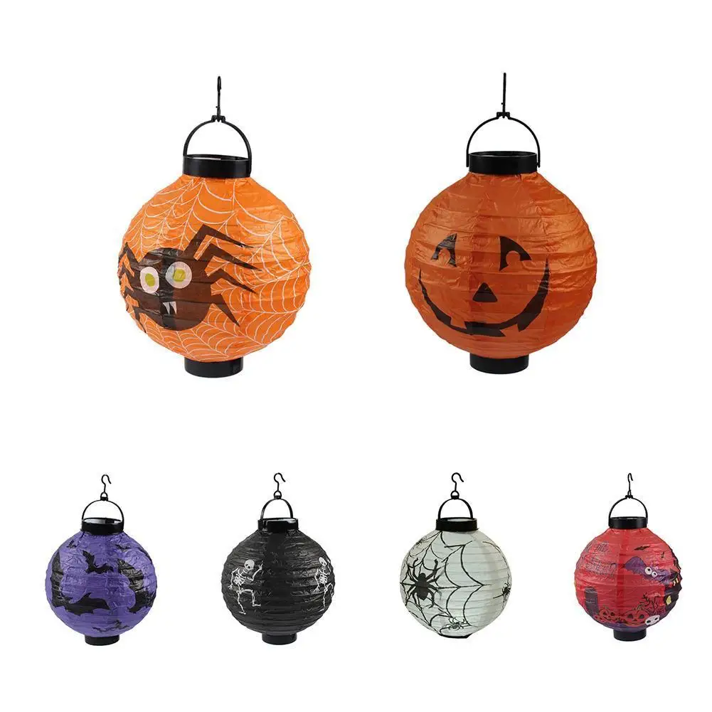 1 шт. Тыква паук призрак летучая мышь Висячие бумажные фонарики Хэллоуин Декор