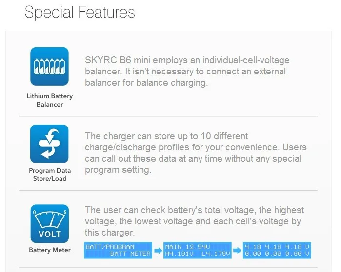 SKYRC мини Imax B6 60 Вт баланс зарядное устройство Профессиональный Dis зарядное устройство для игрушек Спорт Зарядка батареи