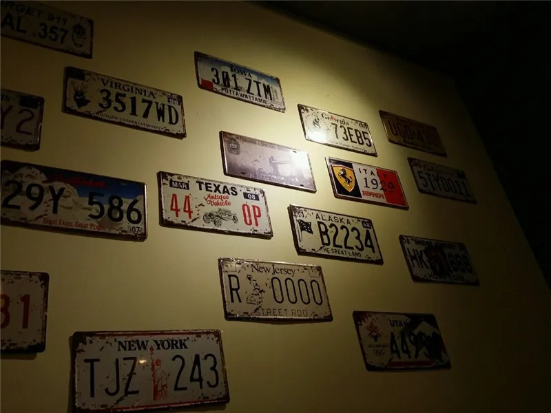 SP CP 309 номерной знак автомобиля &quotшоссе 66 США road&quot Номерной Знак Винтажный