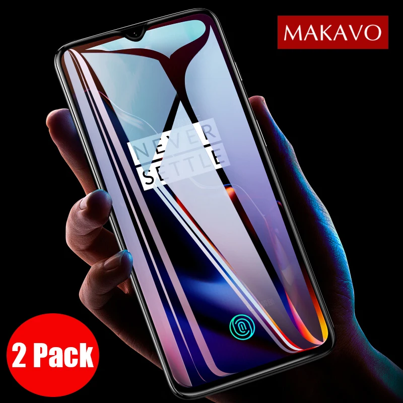 2 упаковки для OnePlus 7 Pro закаленное стекло 9H Взрывозащищенная защитная пленка One Plus7