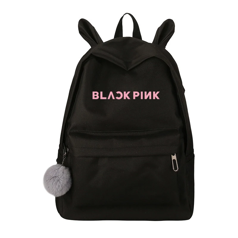 blackpinkT1 Прекрасный Exo Got7 рюкзак для женщин Wanna One Blackpink Monsta X Twice холст безделушка для детей школьная дорожная сумка рюкзак Sac Dos Femme - Цвет: blackpinkT1