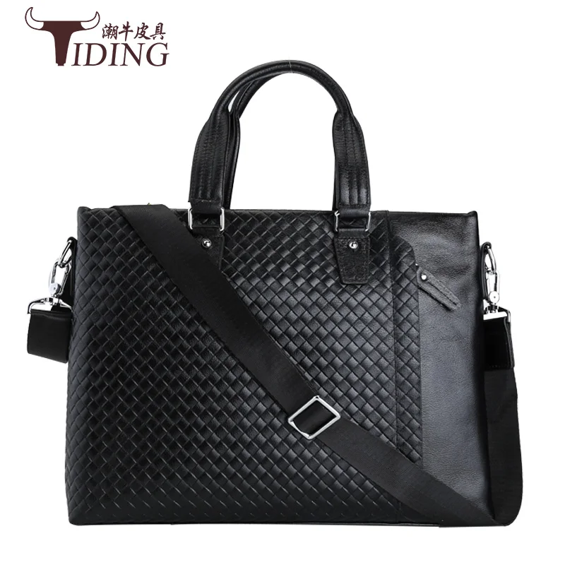 Деловой портфель из воловьей кожи для мужчин брендовая элегантная сумка