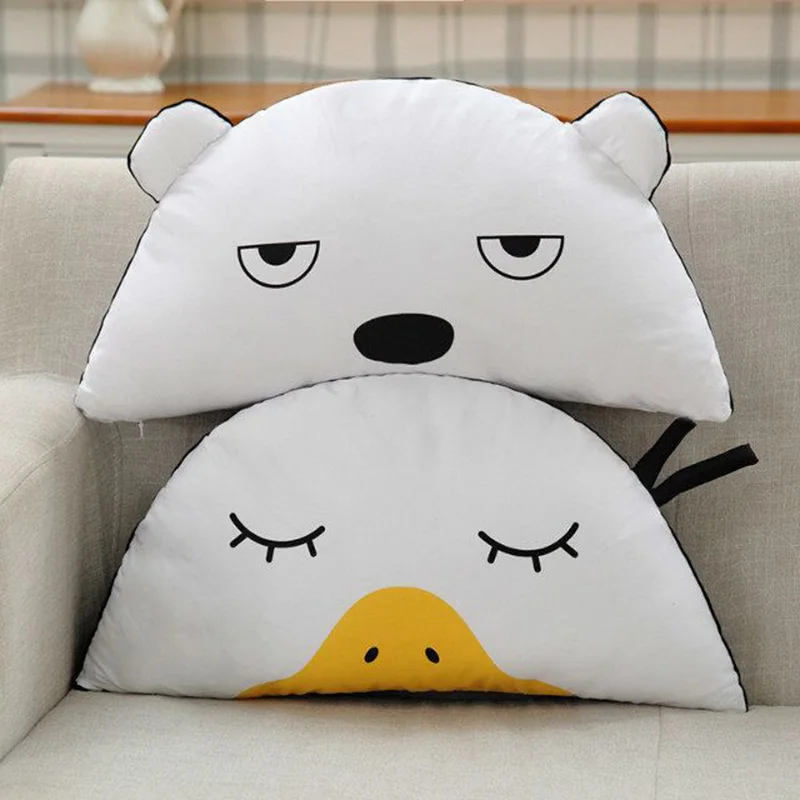 35*55 см Милая подушка в форме медведя утки Детская кукла для сна украшение детской