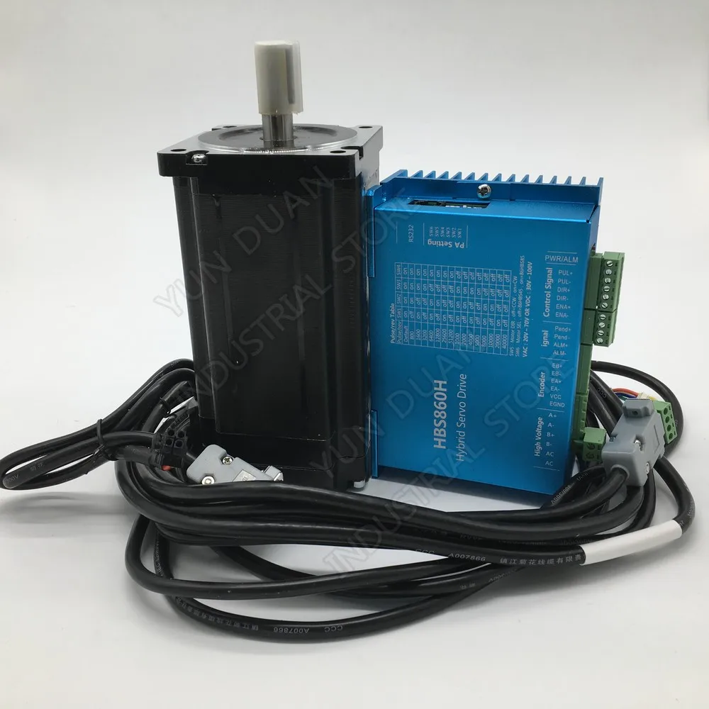 12нм Nema34 86 мм 1700Oz in AC DC DSP замкнутый цикл шаговый двигатель драйвер с охлаждающим