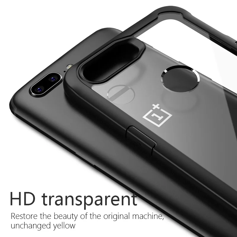 Для One plus 6 Чехол Oneplus 6T чехол противоударный прозрачный Капа Жесткий ПК панель +