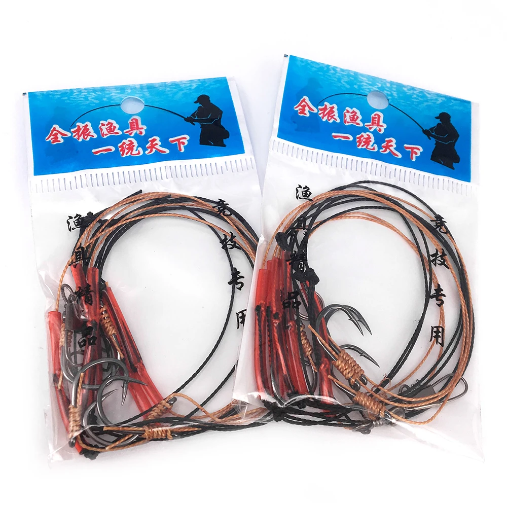 High Carbon Steel String Hook with 5 Small Rigs Swivel Fishing Tackle Lures | Спорт и развлечения