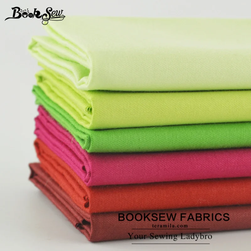 Booksew 100% хлопок 25 шт. однотонные очаровательные пакеты домашний текстиль для