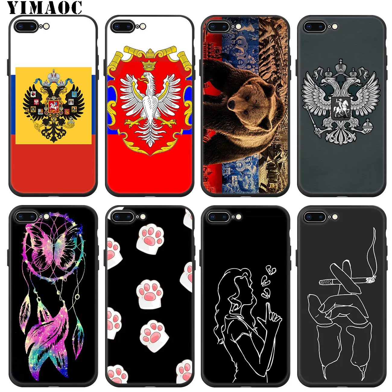 YIMAOC список флагов Российской Федерации мягкий силиконовый чехол для iPhone 11 Pro XS Max