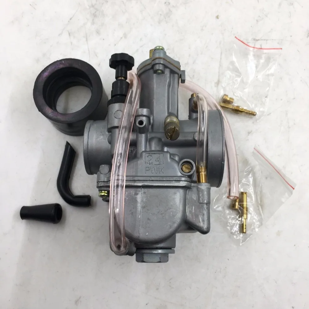 БЕСПЛАТНАЯ ДОСТАВКА Карбюратор 24 мм 2/4 stroke racing для flat side OEM часть OKO carb CARBY