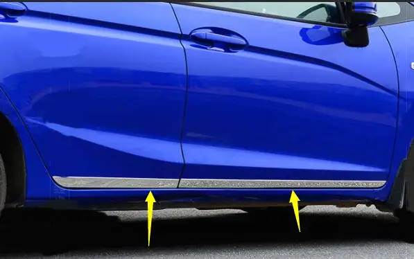 

High quality stainless steel body side moldings side door decoration For 2014-2018 for HONDA FIT