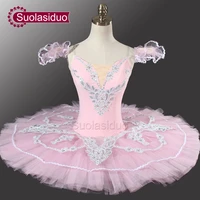 adult pink classical ballet tutu yagp professional pancake ballet with flower fairy ballet tutu costume dancewear sd0005