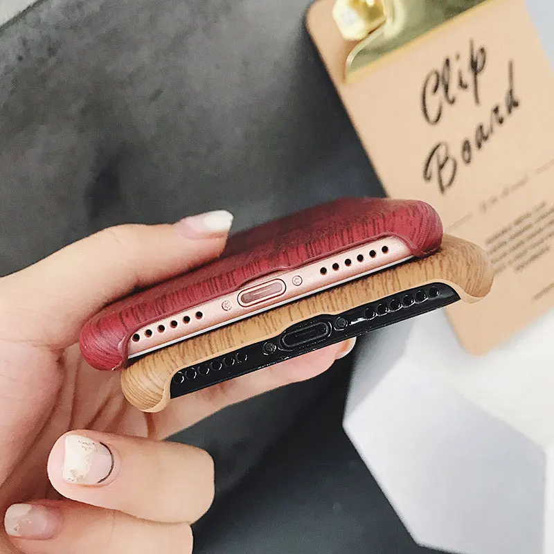 Винтажные Чехлы Boucho для телефонов с рисунком под дерево iphone 6s чехол Apple X 6 7 8 Plus