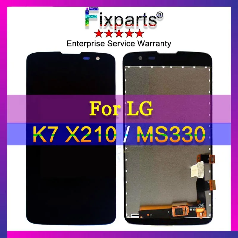Черный ЖК-дисплей для LG K7 X210 X210DS + дигитайзер сенсорного экрана с рамкой в сборе