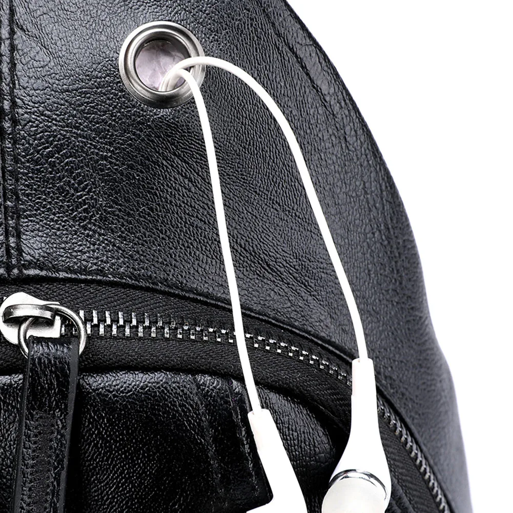 Для мужчин отверстие для наушников Велоспорт Портативный Кожа multi талии легкий