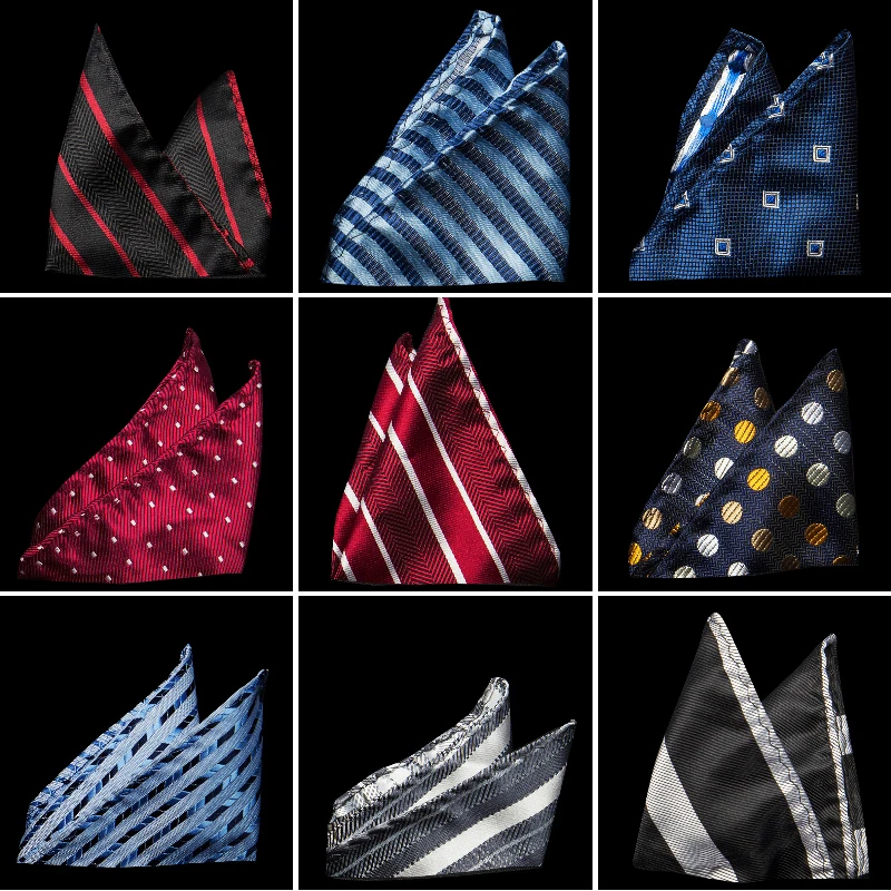 Мужская модель цветочный 100% Шелковый Карманный квадрат деловой стиль мягкий