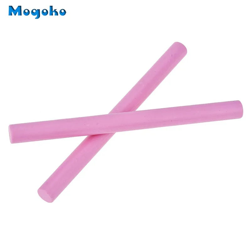 Mogoko, 2 шт., без шнура, фитили, цилиндрический, огненный, рукописный, уплотнительный воск для почты, писем, винтажная колонна, воск, печать, штамп - Цвет: Style 14 Pink 2pcs