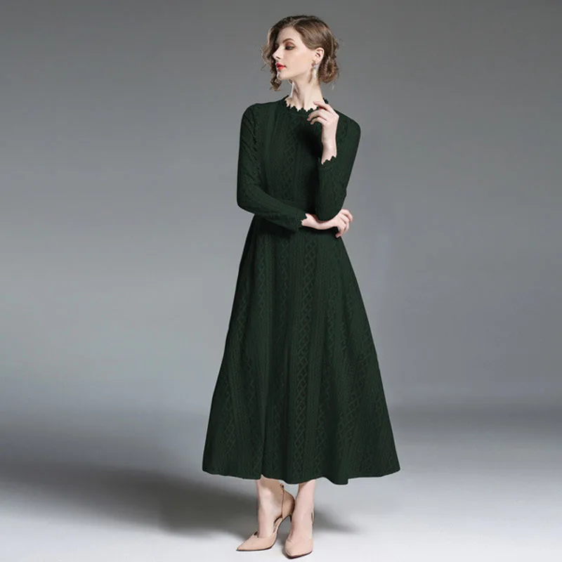 2019 Весна Для женщин Элегантный Винтаж Длинные платье для вечеринок подиума с